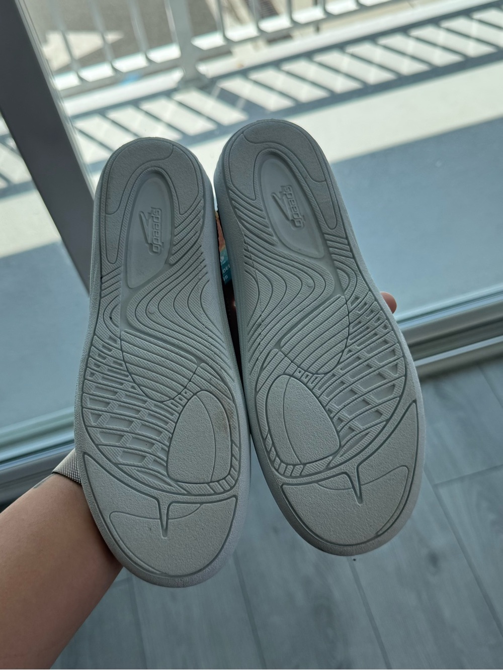 NWT Speedo Women Black Slip-On Swim Shoes with Mint Accents | Small - Picture 4 of 8